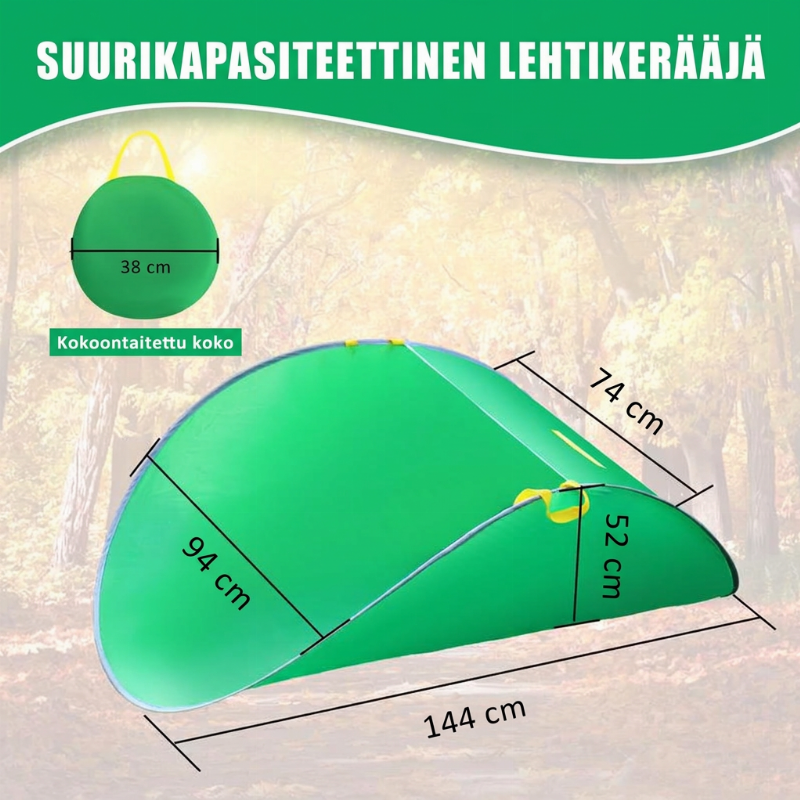 🌿Green Leaf Collection -puutarhan lehtienkeruuteltta