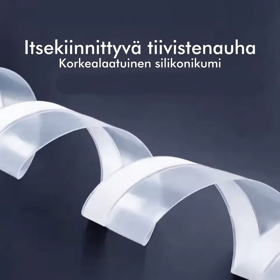 🔥5 metriä ovitiivisten nauha – itseliimautuva, joustava silikoni, estää pölyn, hyönteisten ja melun pääsyn