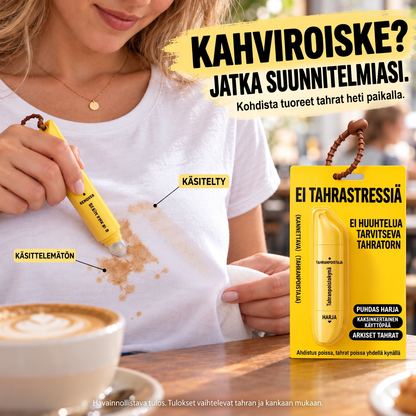 Kannettava kaksipäinen tahranpoistokynä