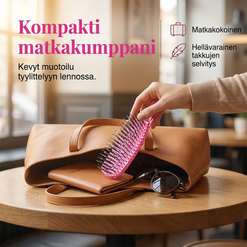 💇 Kannettava harjaustenpoisto- ja päänahkahierontaharja