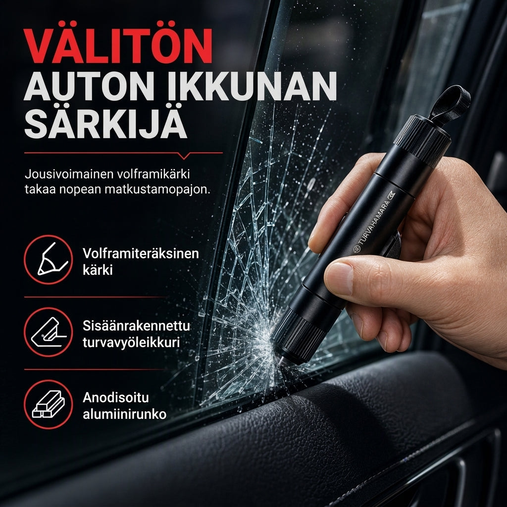 Mini kannettava auton turvasovellus ja ikkunan rikkoja