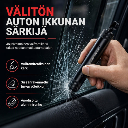 Mini kannettava auton turvasovellus ja ikkunan rikkoja