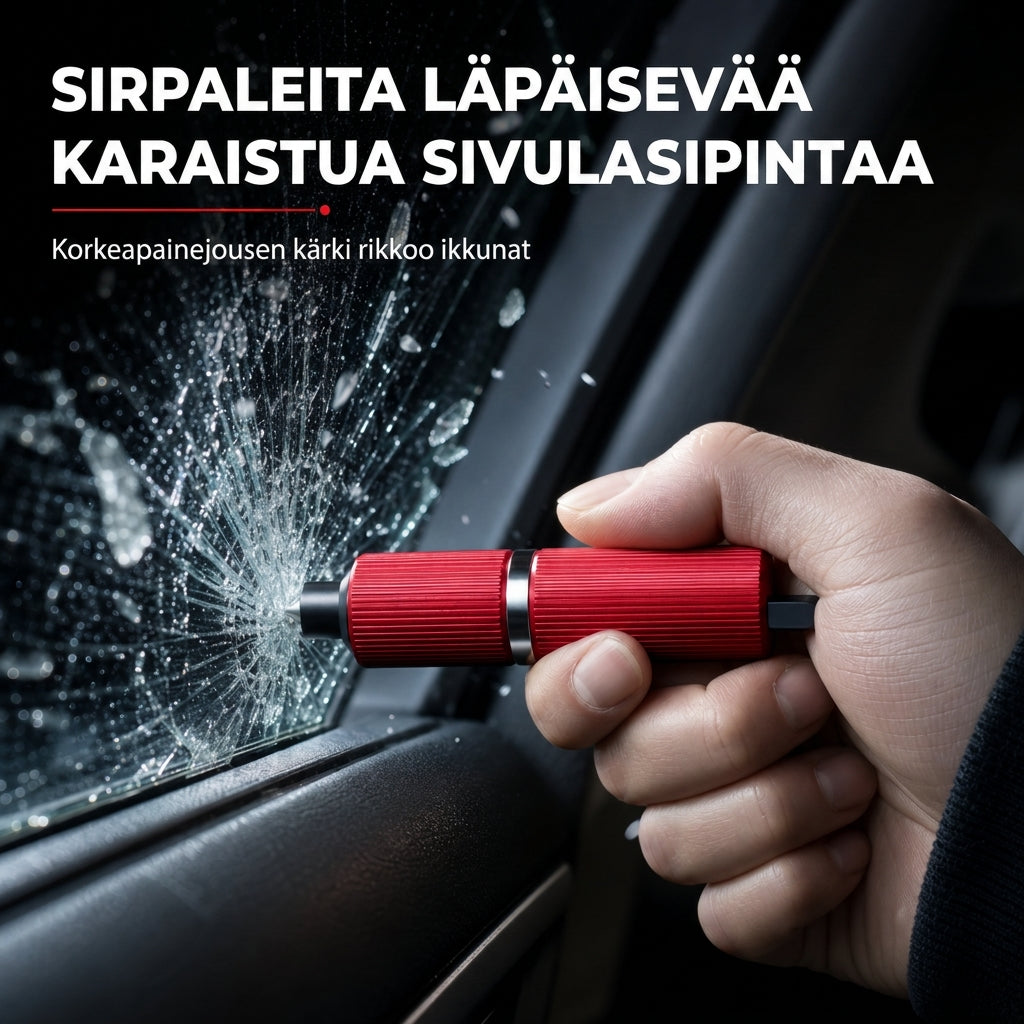 Mini kannettava auton turvasovellus ja ikkunan rikkoja