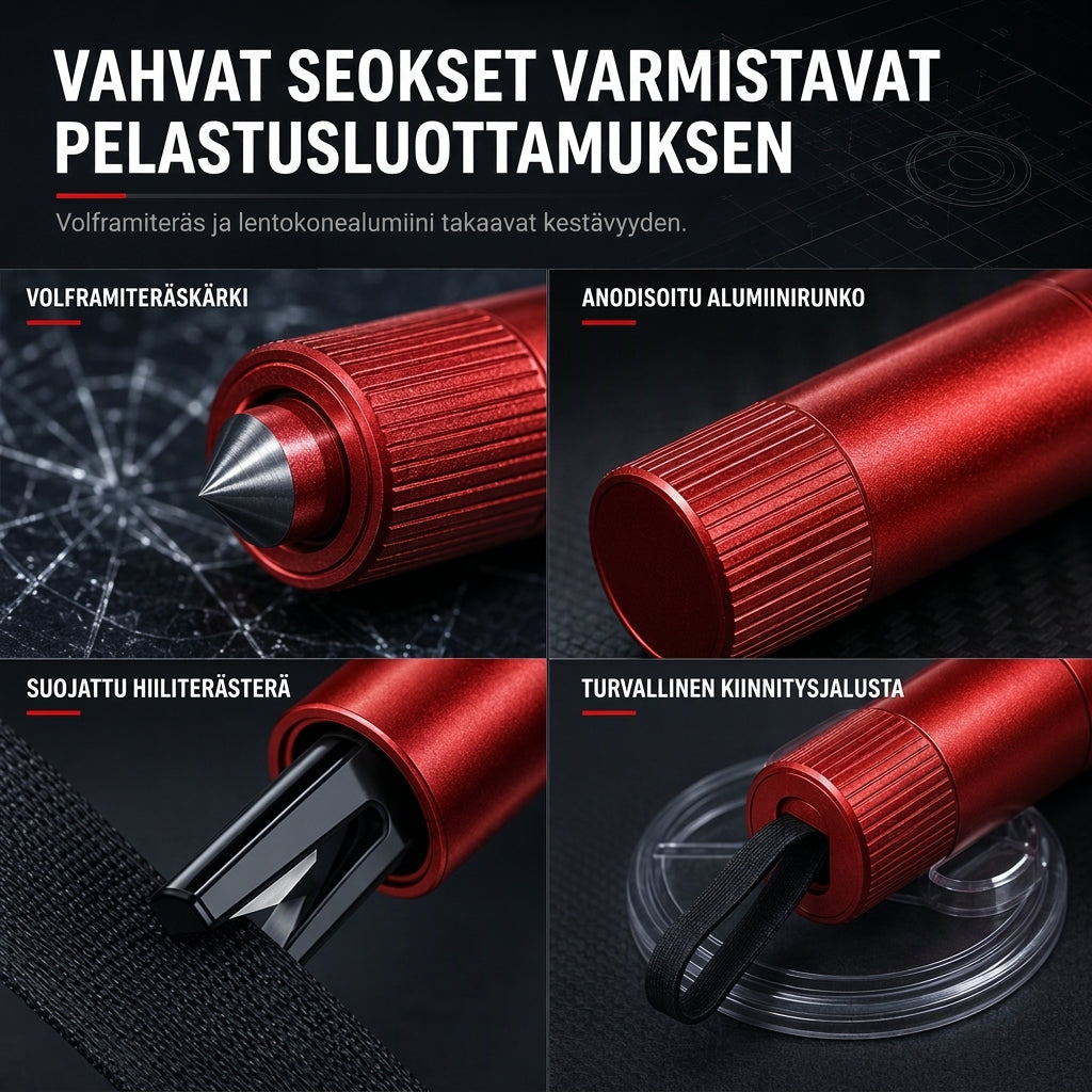 Mini kannettava auton turvasovellus ja ikkunan rikkoja