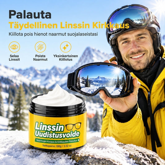🥳2026 ALENNUSMYYNTI🥳💞Yli 50 000 myyty! 👓✨ 50 % ALENNUS! Linjojen naarmujenkorjausvoide – poista mikronaarmut välittömästi ja palauta selkeä näkö. Hellävarainen kiillotus suojaa pinnoitteita silmälaseille, suojalaseille ja visiireille! 🛡️✅