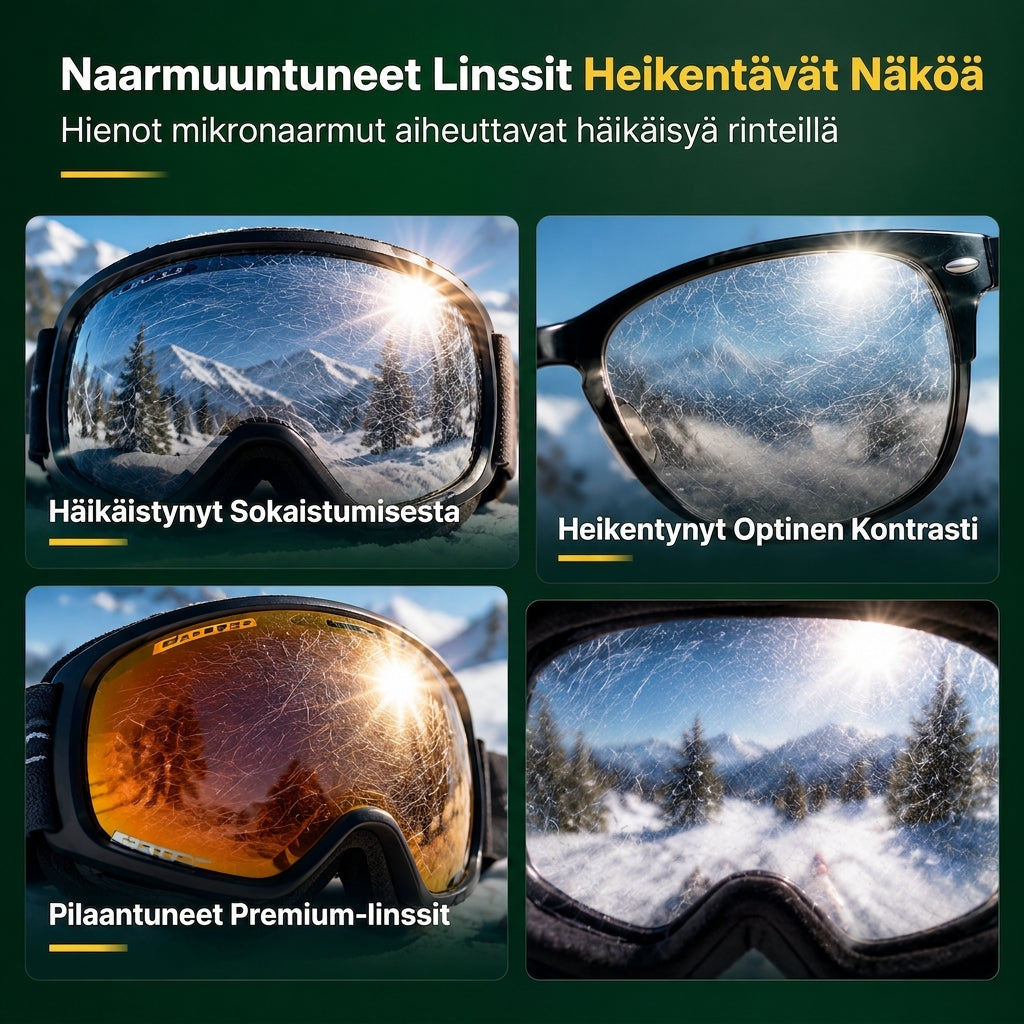 🥳2026 ALENNUSMYYNTI🥳💞Yli 50 000 myyty! 👓✨ 50 % ALENNUS! Linjojen naarmujenkorjausvoide – poista mikronaarmut välittömästi ja palauta selkeä näkö. Hellävarainen kiillotus suojaa pinnoitteita silmälaseille, suojalaseille ja visiireille! 🛡️✅