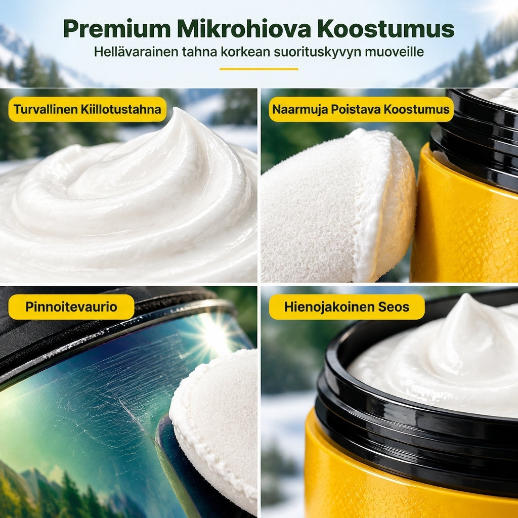 🥳2026 ALENNUSMYYNTI🥳💞Yli 50 000 myyty! 👓✨ 50 % ALENNUS! Linjojen naarmujenkorjausvoide – poista mikronaarmut välittömästi ja palauta selkeä näkö. Hellävarainen kiillotus suojaa pinnoitteita silmälaseille, suojalaseille ja visiireille! 🛡️✅