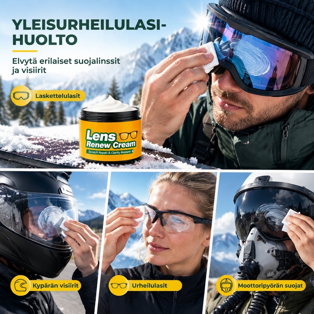 🥳2026 ALENNUSMYYNTI🥳💞Yli 50 000 myyty! 👓✨ 50 % ALENNUS! Linjojen naarmujenkorjausvoide – poista mikronaarmut välittömästi ja palauta selkeä näkö. Hellävarainen kiillotus suojaa pinnoitteita silmälaseille, suojalaseille ja visiireille! 🛡️✅